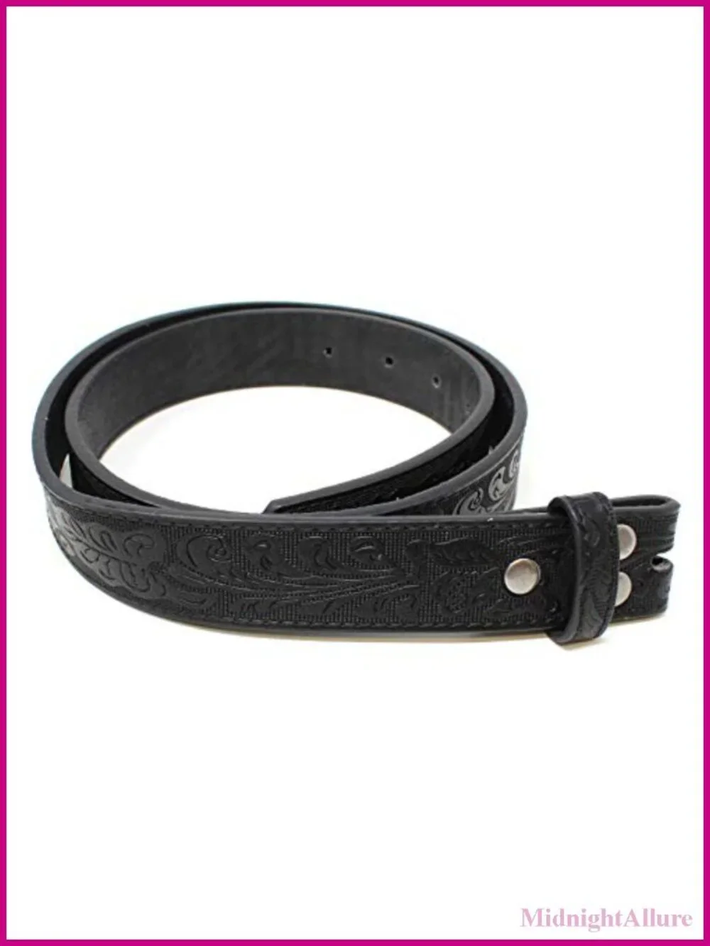 Womens Leather Western Belt Strap 1.25